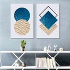 Quadro Decorativo Geométrico Praia Mar