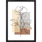 Quadro Decorativo Gerbera 2 Colorido sem Vidro 70x50cm Tropical