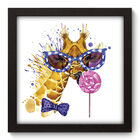 Quadro Decorativo - Girafa - 22cm X 22cm - 073qdsp