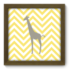 Quadro Decorativo - Girafa - 22cm X 22cm - 076qdbm