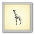 Quadro Decorativo - Girafa - 33cm X 33cm - 062qdsb