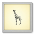 Quadro Decorativo - Girafa - 33cm X 33cm - 062qdsb