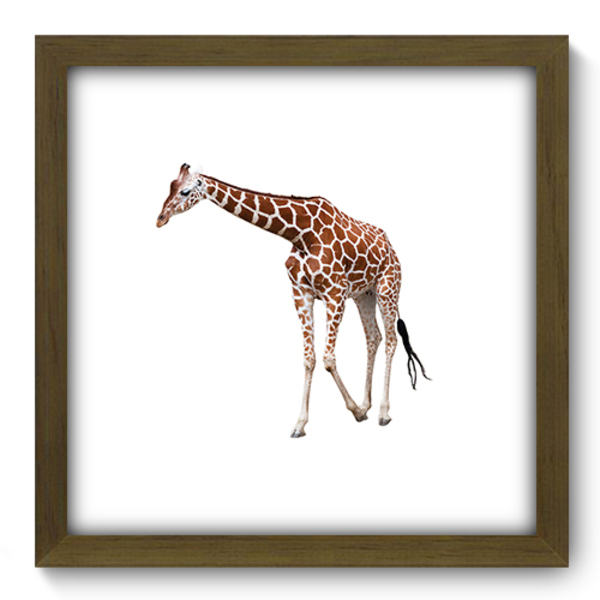 Quadro Decorativo - Girafa - 33cm X 33cm - 129qdsm