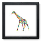 Quadro Decorativo - Girafa - 33cm X 33cm - 297qdsp
