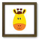 Quadro Decorativo - Girafinha - 22cm X 22cm - 011qdbm