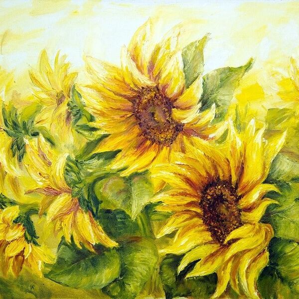 Quadro Decorativo Girassol 70x100 Decoração