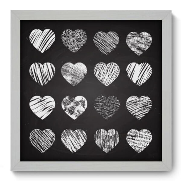Quadro Decorativo - Giz - 33cm X 33cm - 032qdob