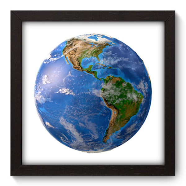 Quadro Decorativo - Globo - 22cm X 22cm - 063qndap