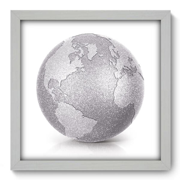 Quadro Decorativo - Globo - 33cm X 33cm - 066qndbb