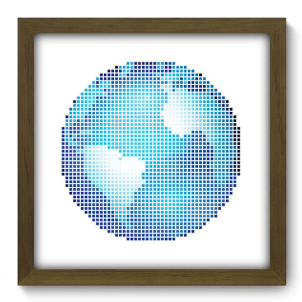 Quadro Decorativo - Globo - 33cm X 33cm - 392qddm