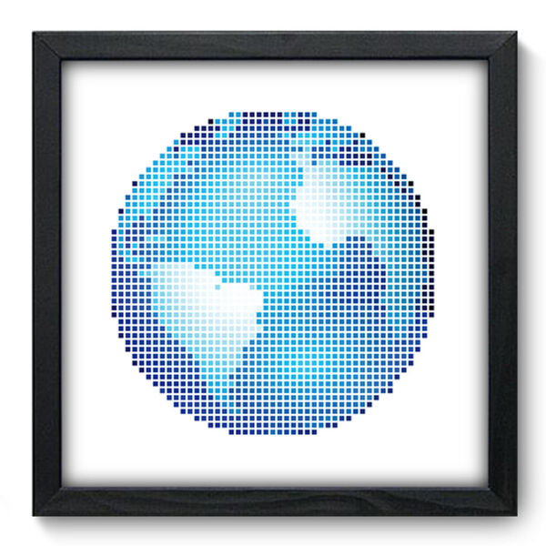 Quadro Decorativo - Globo - 33cm X 33cm - 392qddp