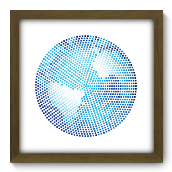 Quadro Decorativo - Globo - 33cm X 33cm - 393qddm