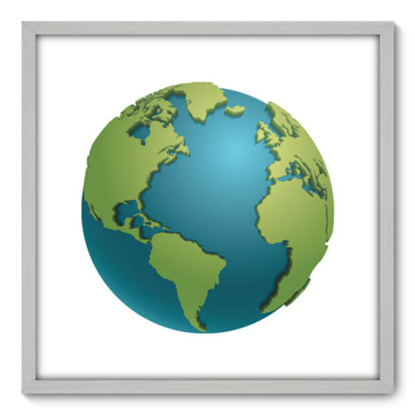 Quadro Decorativo - Globo - 70cm X 70cm - 096qnddb