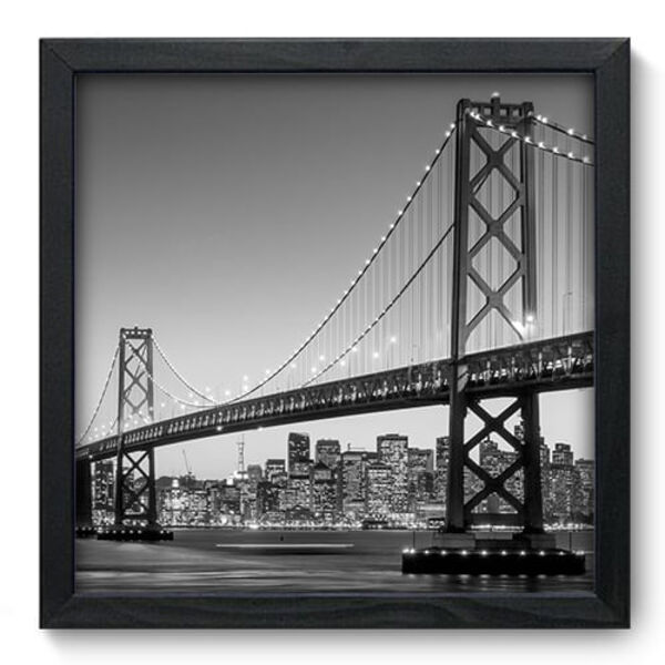 Quadro Decorativo - Golden Gate - 33cm X 33cm - 055qnmbp