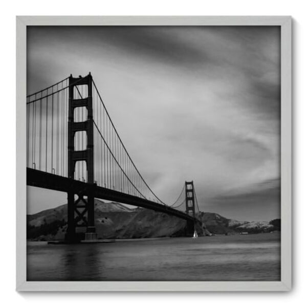 Quadro Decorativo - Golden Gate - 70cm X 70cm - 008qnmdb