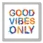 Quadro Decorativo - Good Vibes Only - 50cm X 50cm - 001qnrcb