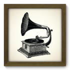 Quadro Decorativo - Gramofone - 22cm X 22cm - 030qdgm