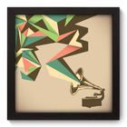 Quadro Decorativo - Gramofone - 22cm X 22cm - 046qdvp