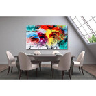 Quadro Decorativo Grande Abstrato Aquarela - 180x120cm