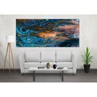 Quadro Decorativo Grande Abstrato Aquatic Art - 200x100cm
