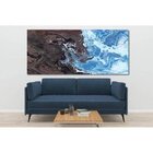 Quadro Decorativo Grande Abstrato Black And Blue - 200x135cm