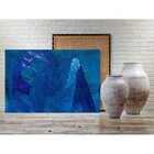 Quadro Decorativo Grande Abstrato Blue Mountain - 150x100cm