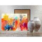 Quadro Decorativo Grande Abstrato Brush Strokes - 100x70cm