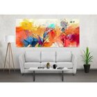 Quadro Decorativo Grande Abstrato Brush Strokes - 150x80cm