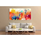 Quadro Decorativo Grande Abstrato Brush Strokes - 150x80cm
