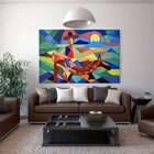 Quadro Decorativo Grande Abstrato Cerrado - 150x100cm