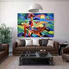 Quadro Decorativo Grande Abstrato Cerrado - 150x100cm