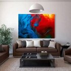 Quadro Decorativo Grande Abstrato Coarseley - 150x80cm