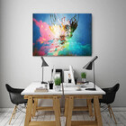 Quadro Decorativo Grande Abstrato Color Splash - 200x100cm
