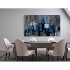 Quadro Decorativo Grande Abstrato Conceito Blue Matrix - 120x