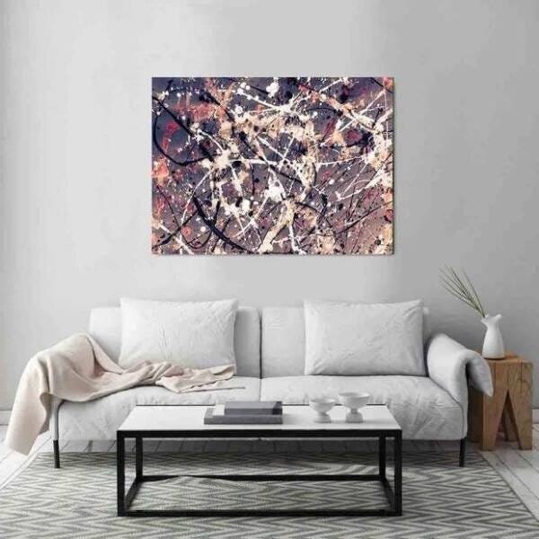 Quadro Decorativo Grande Abstrato Cristalis - 120x60cm