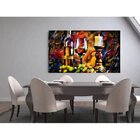 Quadro Decorativo Grande Abstrato Cubism Dinner - 200x135cm