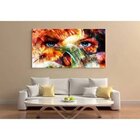 Quadro Decorativo Grande Abstrato Deep Look - 100x70cm