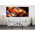 Quadro Decorativo Grande Abstrato Duas Faces - 100x70cm