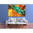 Quadro Decorativo Grande Abstrato Elementais - 200x135cm