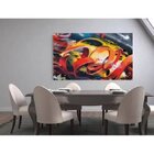 Quadro Decorativo Grande Abstrato Enlaçar - 150x100cm