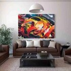 Quadro Decorativo Grande Abstrato Enlaçar - 150x100cm