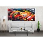 Quadro Decorativo Grande Abstrato Enlaçar - 200x120cm