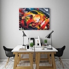 Quadro Decorativo Grande Abstrato Enlaçar - 200x120cm