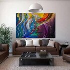 Quadro Decorativo Grande Abstrato Finding - 200x120cm