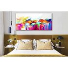 Quadro Decorativo Grande Abstrato Flower Paint - 150x100cm