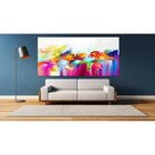 Quadro Decorativo Grande Abstrato Flower Paint - 150x100cm