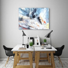 Quadro Decorativo Grande Abstrato Frosted - 200x120cm
