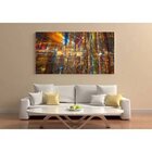 Quadro Decorativo Grande Abstrato Futurístico - 120x80cm