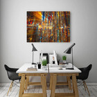 Quadro Decorativo Grande Abstrato Futurístico - 200x135cm