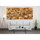 Quadro Decorativo Grande Abstrato Geométrico Zafir - 200x135cm